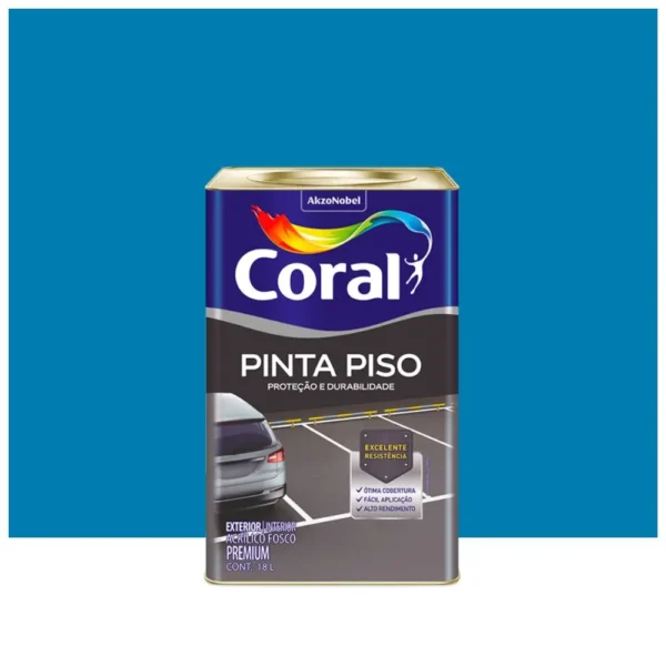 Tinta Piso Azul - 18L - Coral